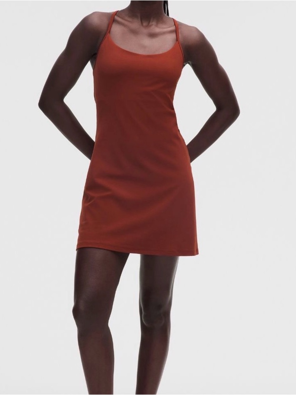 Lululemon Flow Y Dress NWT Size M, L Cranberry Charm Built-In Shorts Nulu RARE - Picture 6 of 12
